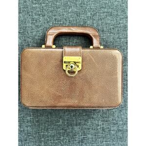 Giorgio Beverly Hills Pebbled Leather Clutch with Key Ring